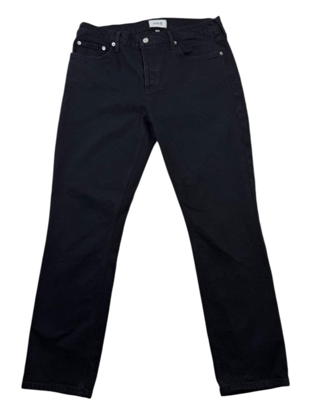 AGOLDE Cocktail Ankle Jeans Immersion Black Slim Straight Size 32